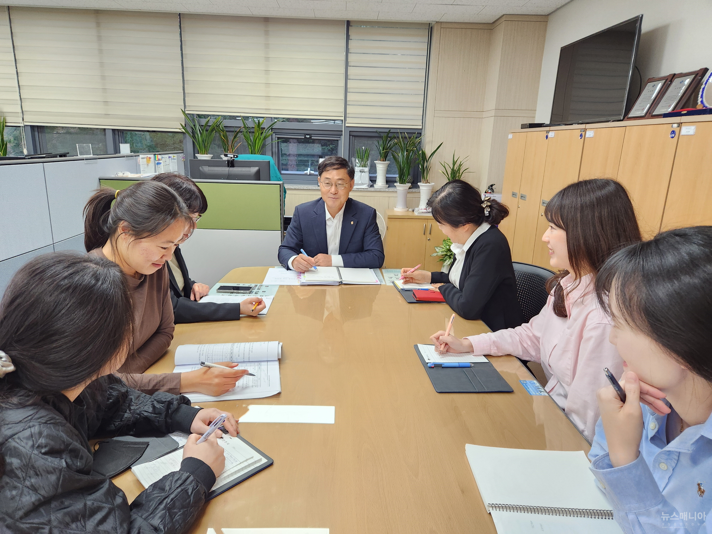 영주시 복지정책과 회의모습